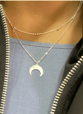 Collar de Plata en 2 Tiempos(Luna)