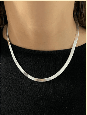 Collar de Plata Snake